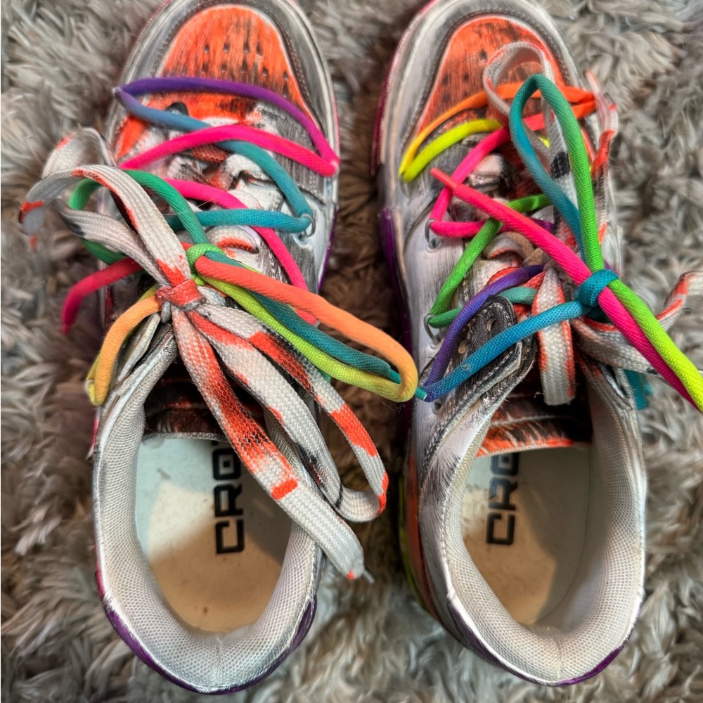 Othr Women's Colorful Sneakers with Rainbow Laces